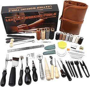 Leather Roll Bag, Leather Sewing Kit, Tracing Wheel, Leather Kits, Leather Working Tools, Leather Making, Leather Crafting, Crafting Tools, Leather Stitching