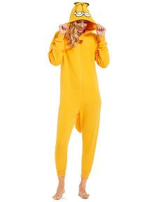 Garfield The Cat Garfield Onesie product photo Garfield Onesie, Garfield Pajamas, Tops With Pants, Garfield Halloween, Spirit Days, Garfield The Cat, Onesie Costumes, Halloween Onesie, Pyjamas Womens