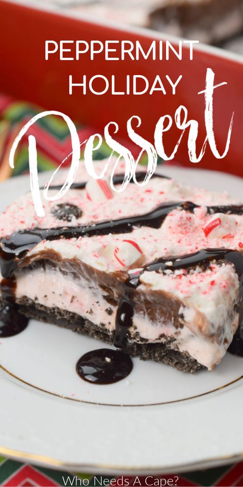 Frozen Peppermint Delight, Peppermint Trifle Desserts, Peppermint Stick Ice Cream Dessert, Peppermint Desserts Easy, Christmas Desserts Peppermint, Christmas Eve Dessert Ideas, Peppermint Christmas Desserts, Peppermint Ice Cream Dessert, Peppermint Desserts Christmas