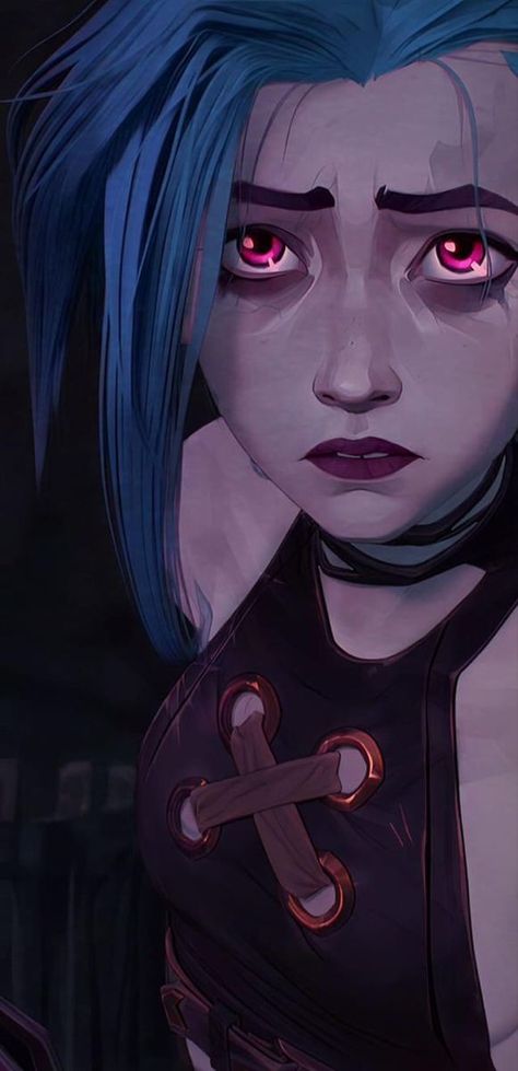 Arcane Powder Fan Art, Jinx Lockscreen, E T Costume, Jinx Wallpaper, Photo Manga, League Of Legends Poster, Jinx Cosplay, Get Jinx, Arcane Jinx