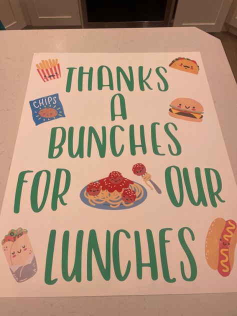 School Cafeteria Workers Appreciation, Cafeteria Appreciation Ideas, Teacher Appreciation Posters Ideas, School Board Appreciation, Teacher Appreciation Posters, Staff Gift Ideas, Teacher Appreciation Poster, Teacher Appreciation Signs, Teacher Door Decorations