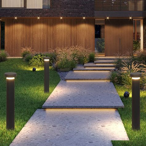 "Minimalist LED Outdoor Lights Post Lamp Garden Lights Landscape Lighting Decking Lights Porch Lights" Home Lighting Outdoor, Outdoor Pathway Lighting, Led Landscape Lighting, Outdoor Path, Outdoor Path Lighting, Outdoor Garden Lighting, Lampe Decoration, Pathway Lighting, Path Lights