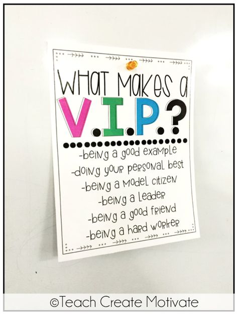 Need a quick effective classroom management fix?! Try a V.I.P. table! This post has everything you need for your classroom! Vip Of The Week Classroom, Vip Supplies Classroom, Vip Classroom Ideas, Hydration Station Classroom, Classroom Incentives, Teaching Classroom Management, Effective Classroom Management, Classroom Expectations, Classroom Behavior Management