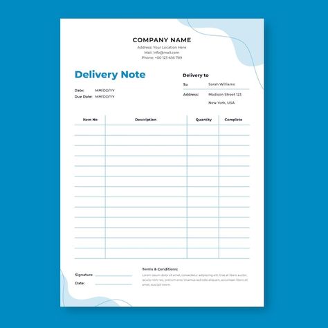 Delivery Note Template, Brain Storming Ideas, Invoice Design Creative, Invoice Design Template Free, Invoice Example, Purchase Order Template, Brain Storming, Invoice Design, Note Template