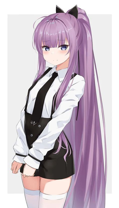 animeponytails: less is more! Guys With Ponytails, Anime Ponytail, Two Ponytails, Idolmaster Cinderella, Art Rules, Hair Ponytail, Azur Lane, Anime Hair, Anime Quotes