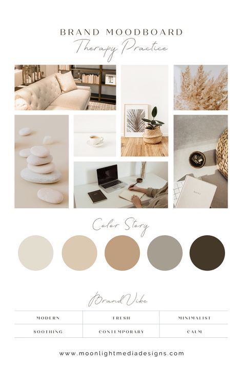 Your Therapy Practice needs a branding Brand Color Pallete Mood Boards, Wellness Branding Color Palettes, Massage Color Palette, Spa Color Palette Spas Colour Schemes, Color Palette Wellness Brand, Mood Board For Website, Massage Therapy Branding, Massage Therapist Branding, Massage Therapy Logo