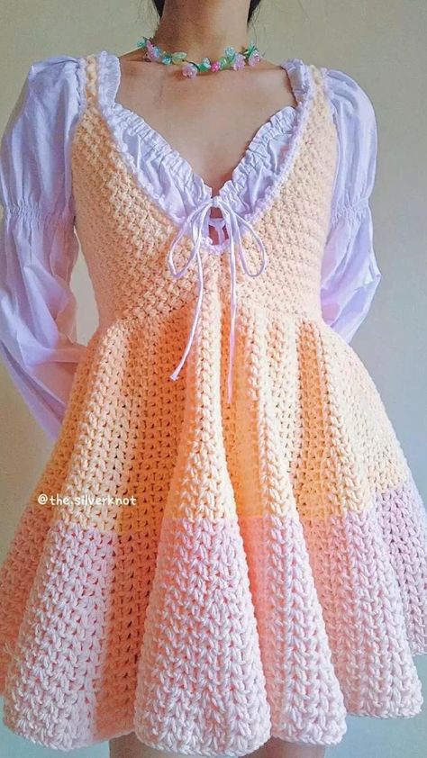 Pin on Idea Pins by you Disney Crochet, Crochet Top Outfit, Stitches Crochet, Cardigan Crochet, Crochet Clothing And Accessories, Crochet Design Pattern, Crochet Clothes For Women, Kawaii Crochet, Crochet Fashion Patterns