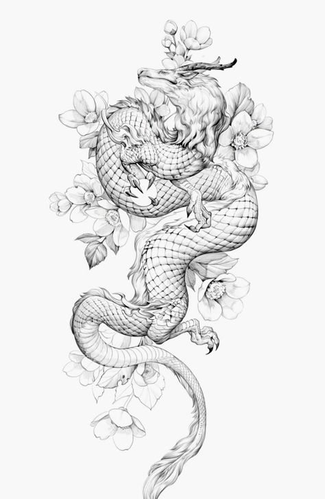 1975 Tattoo, Island Tattoo, Dragon Tattoo Art, Japanese Dragon Tattoo, Dragon Sleeve Tattoos, Dragon Tattoo For Women, Japanese Dragon Tattoos, Asian Tattoos, Dragon Tattoo Designs