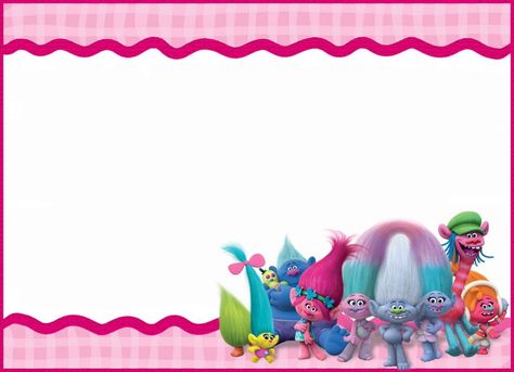 Trolls Invitation Template, Trolls Background, Hen Template, Trolls Invitation, Background For Birthday, Trolls Birthday Cake, Exclusive Invitation, Birthday Party Invitations Free, Trolls Party