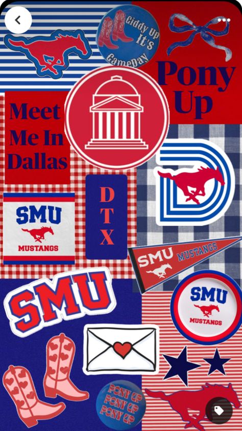 Collage, preppy, Southern Methodist University, Dallas, Texas Collage Preppy, College Canvas, Southern Methodist University, Preppy Southern, Dallas Cowboys Cheerleaders, Next Chapter, Dallas Texas, College Girls, Dallas