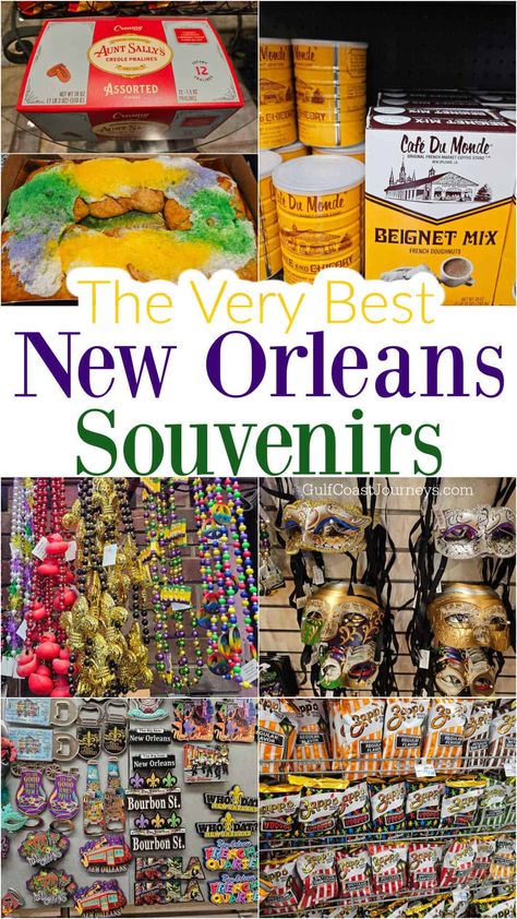 New Orleans Souvenirs to buy while in town or online to remember your trip! New Orleans Jewelry, New Orleans Gift Basket Ideas, New Orleans Party Favors, New Orleans Souvenirs, Shopping In New Orleans, New Orleans Packing List Fall, New Orleans Style, New Orleans Shopping, Gulf Coast Vacations