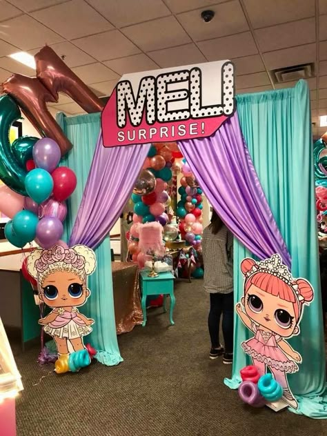 LOL Surprise Dolls Birthday Party Lol Doll Party Decorations, Lol Doll Themed Birthday Party, Lol Theme Birthday Party, Lol Doll Birthday, Diy Lol Surprise Birthday Party, L O L Surprise Party, Lol Doll Birthday Party, Lol Surprise Party, Lol Party Decorations