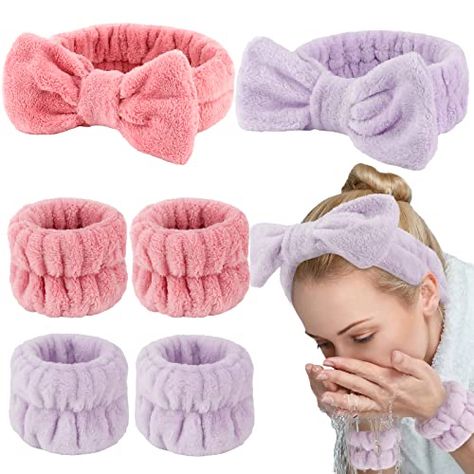 Bad Accessoires, Make Up Tools, Wash Face, Spa Headband, Skin Care Spa, Hair Accessories Set, Velvet Headband, Winter Hairstyles, Wristbands