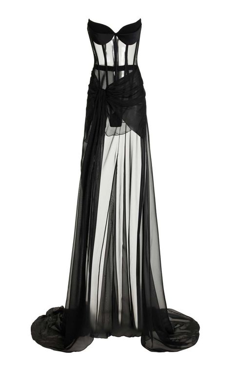 Sheer Corset, Corset Gown, Dope Fashion, Gala Dresses, Stage Outfits, Event Dresses, Fancy Dresses, Couture Fashion, Moda Operandi