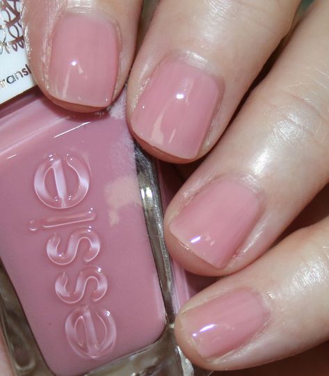 Rose Water Nail Color, Essie True Love, Sheer Rose Nails, Bodice Goddess Essie Gel, Best Sheer Pink Nail Polish, Essie Bodice Goddess, Essie Slip Dress, Light Pink Nail Polish Colors, Clear Pink Gel Nails