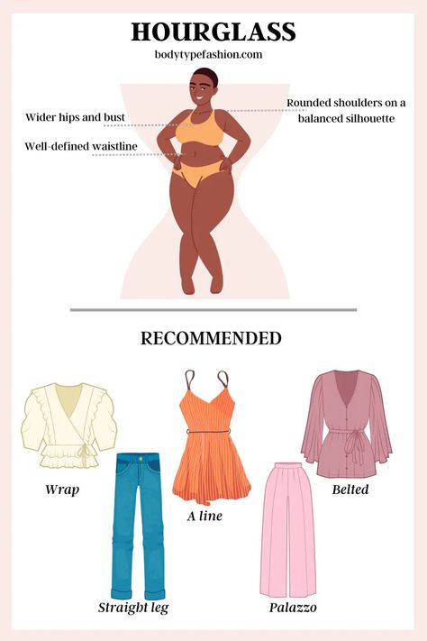 How to Dress Plus Size Hourglass Body Shape - Fashion for Your Body Type Modest Outfits For Curvy Body Type, Mid Size Hourglass Outfits, Hourglass Plus Size Outfits, Plus Size Hour Glass, Plus Size Style Tips, Hourglass Body Shape Fashion, Hourglass Body Shape Outfits, Plus Size Body Shapes, Hourglass Figure Outfits