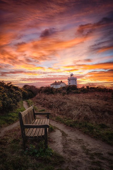 Sunset on the Norfolk coast at Cromer lighthouse Norfolk Aesthetic, Cromer Norfolk, Norfolk Broads, Norfolk Coast, Life Vision, Life Vision Board, Visual Board, Norfolk, Lighthouse