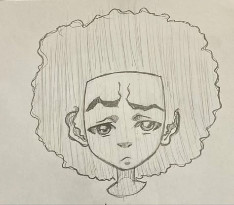 Huey Freeman, Easy Graffiti Drawings, The Boondocks, Hilarious Pictures, Color Drawing Art, Not Funny, Doodle Art Drawing, Meaningful Drawings, Graffiti Style Art