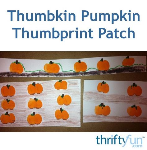 This is a guide about making a thumbprint pumpkin patch. Thumbprint crafts are fun for all ages. Thumbprint Crafts, Thumbprint Art, Fingerprint Crafts, Fingerprint Art, Pumpkin Pictures, Auction Projects, Pumpkin Projects, Daycare Activities, Handprint Crafts