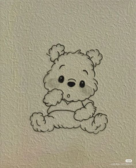 Easy Doodles, Doodles Drawings, Cute Doodles Drawings, Cute Easy Drawings, Cute Doodles, Doodle Art, Art Drawing, Easy Drawings, Winnie The Pooh