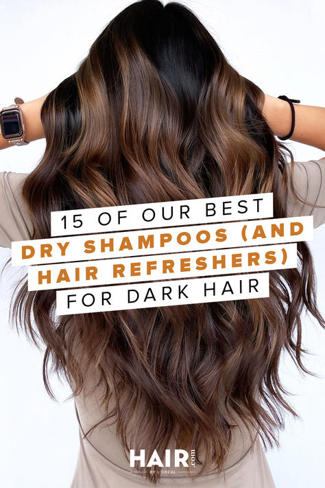 Dry shampoo isn’t only for blondes. Discover our list of our best dry shampoos for dark hair that won’t leave a white cast on your brunette locks. Redken Dry Shampoo, Dry Shampoo For Dark Hair, Ouai Dry Shampoo, Dry Shampoo Dark Hair, Good Dry Shampoo, Dry Shampoo Powder, Best Dry Shampoo, Ag Hair Products, Brown Hair Looks