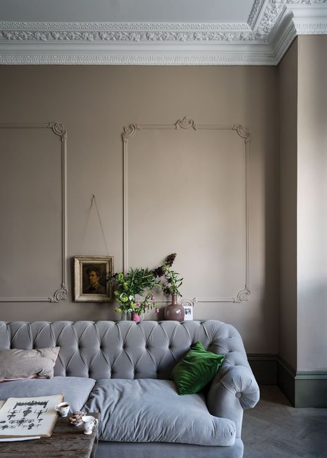 Farrow & Ball Releases Nine Gorgeous New Paint Colors- ELLEDecor.com Farrow Bal, Farrow & Ball, Purbeck Stone, New Paint Colors, Farrow And Ball Paint, Farrow And Ball, Neutral Paint, Living Room Paint, Room Paint