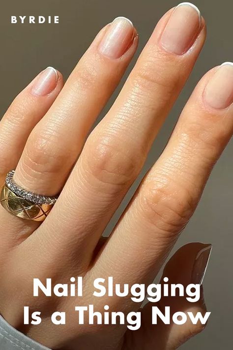 Close-up image of a well manicured hand to show the benefits of nail slugging Cuticle Care Diy, Nail Remedies, Peeling Nails, Dry Cuticles, Natural Nail Care, Weak Nails, Gel Nail Extensions, Damaged Nails, Nail Care Routine