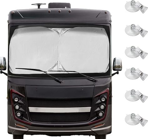 Limited time deal $36.54 (15% Off)(List Price: $42.99)
EcoNour RV Windshield Sunshade | Reflective RV Windshield Cover for UV Rays & Heat Protection, Keeps Your RV Motorhome Cool | Shades for RV Fits RVs, Trucks, Motorhomes, Buses | XXXL-102 x 51 inches Window Folding, Camper Windows, Rv Bus, Class A Rv, Car Windshield Sun Shade, Windshield Cover, Windshield Glass, Windshield Sun Shade, Bus Camper