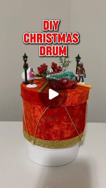 Regal.Impress on Instagram: "How cute is this DIY Christmas Drum?! 🥰🥁🎄 
:
:
:
:
:
#diy #christmas #christmasdecor #fyp #reels #artsandcrafts #dollartree #dollartreefinds #crafts #contentcreator #diycrafts #doityourself #decor @dollartree" Christmas Drum, Dollar Tree Finds, Dollar Tree Diy, Christmas Crafts Diy, Dollar Tree, Content Creator, Diy Christmas, Crafts Diy, Drums