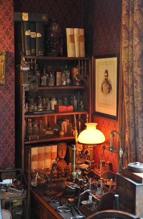 Sherlock Holmes Museum, Cabinet Of Curiosities, Baker Street, Home Library, My New Room, Sherlock Holmes, New Room, Room Inspo, Big Ben