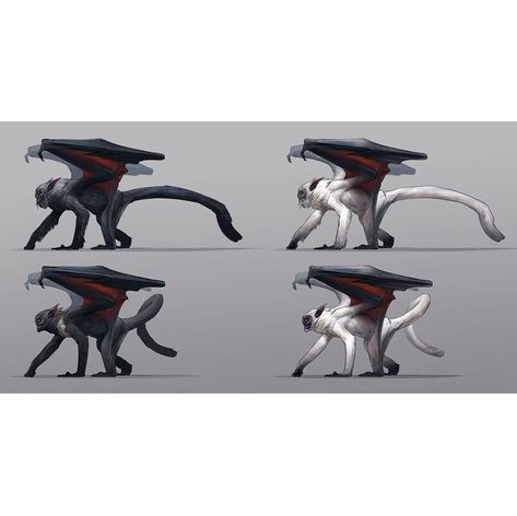 Alexander Ostrowski on Instagram: “Some color variations for the cliffghast design I’ve been working on. The bulkier one in the top row is an old male, the other one a…” Alexander Ostrowski, Aliens, The Row, The Top, Color Variations, Alexander, On Instagram, Color, Instagram