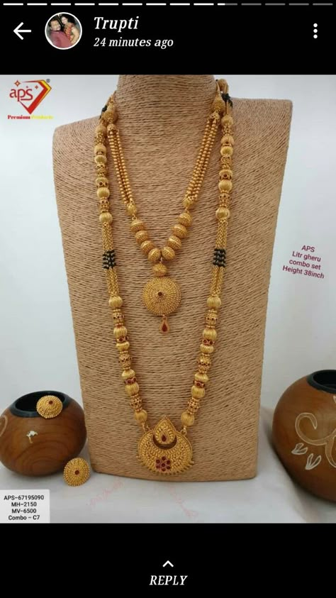 Mangalsutra Long Mangalsutra Pendant Designs Gold, Long Mangalsutra Designs Gold Latest, Ganthan Design, Gold Jwellary, Long Mangalsutra, Ankle Bracelets Gold, Gold Jewelry Prom, Wedding Jewellery Designs, Mangal Sutra