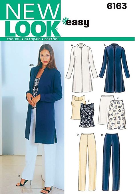 New Look Patterns, Pants Sewing, Make Your Own Clothes, Pants Skirts, Pants Sewing Pattern, Beginner Sewing Projects Easy, Skirt Patterns Sewing, Womens Sewing Patterns, Easy Sewing Patterns