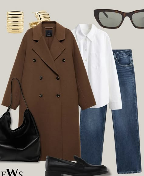 Ivy League Fashion, Airplane Fashion, Brown Coat Outfit, Late Fall Outfits, Outfits Frühling, Modest Fall Outfits, Adidas Outfits, Work Outfit Inspiration, Stylish Outfits Casual