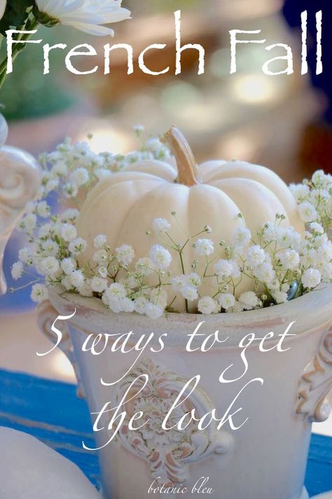 French Fall Decor, Pastel Fall Decor, Wedding Centerpieces Fall, Centerpieces Fall Wedding, Country Fall Decor, French Autumn, Chic Fall Decor, Pastel Fall, Shabby Chic Fall