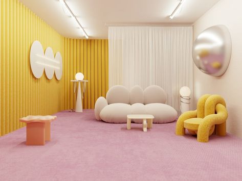 Ambience Decor, Pastel Interior Design, Pastel Interior, Last Resort, Nft Marketplace, House Furniture Design, Boutique Interior, Studio Setup, Pop Up Store