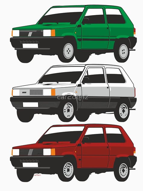 Color Wheels, Panda Shirt, Fiat Panda, First Generation, I Can Change, Car Stuff, Car Painting, Comfy Tees, Custom Cars