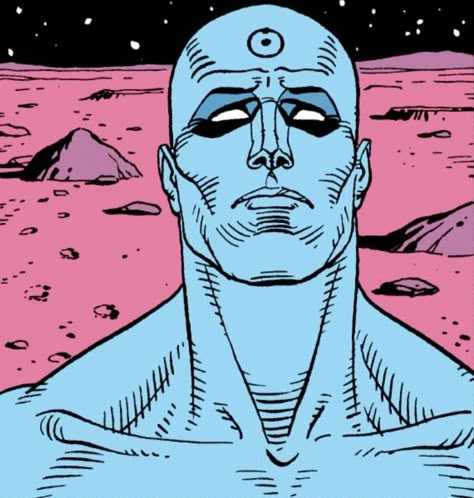 Colour Dictionary, Free Spirit Art, Dr Manhattan, Dave Gibbons, Comic Icons, Comic Book Panels, Comic Style Art, Retro Comic, Silver Surfer