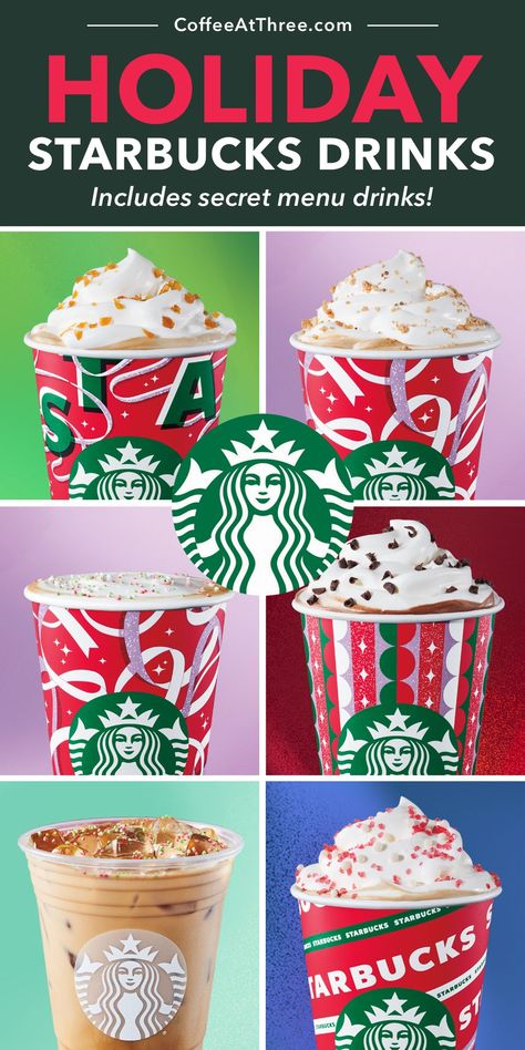 Holiday Starbucks Drinks Starbucks Christmas Drinks 2022, Non Coffee Starbucks Drinks Winter, Starbucks Holiday Menu 2024, Starbucks Drinks Seasonal, Hot Sweet Drinks Starbucks, Starbucks Winter Menu 2024, Starbucks Christmas Secret Menu Drinks, Starbucks Seasonal Drinks Holidays, Holiday Drink Starbucks