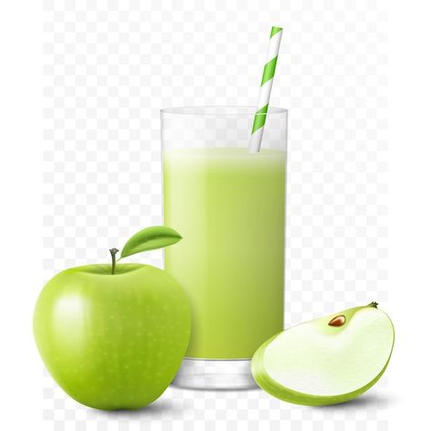 Apple juice or smoothie in glass with st... | Premium Vector #Freepik #vector #apple-juice #apple #fruit-drink #green-apple Green Apple Juice, Apple Juice Smoothie, Apple Juice Recipe, Mixed Fruit Juice, Smoothie Glass, Tomato Juice, Mixed Fruit, Apple Juice, Fresh Apples