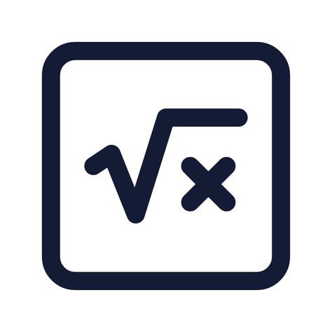 Math Icon | Stroke | Standard | Download on Hugeicons Pro Math Icon, React Native, Icon Pack, Icon Font, Print Design, Education, Cake