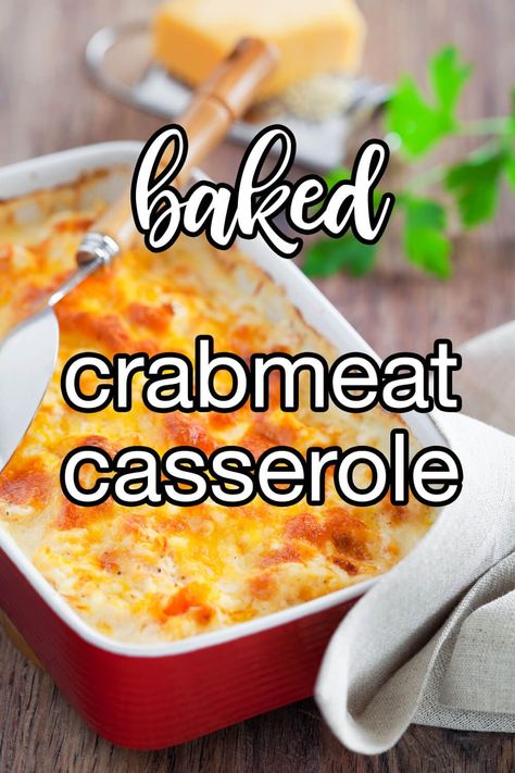 Crab Casserole Recipes, Crawfish Potatoes, Crabmeat Casserole, Canned Crab Recipes, Meat Casserole Recipes, Cajun Pasta Recipes, Crab Casserole, Seafood Casserole Recipes, Seafood Lasagna