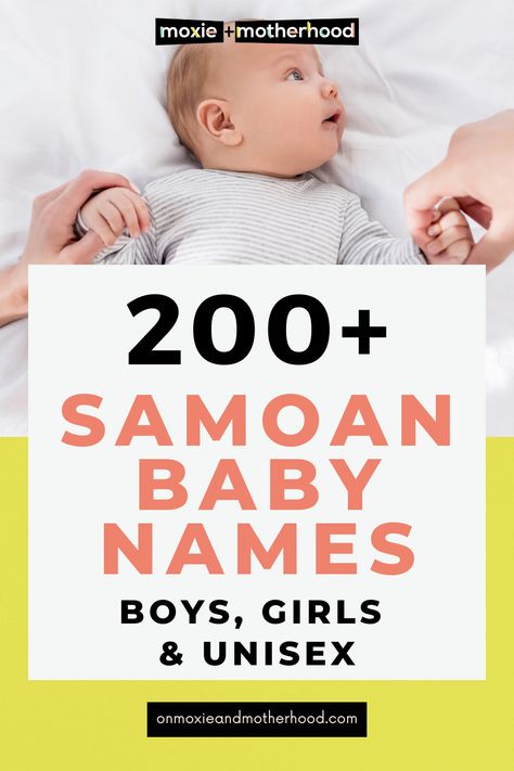 Samoan Baby Names Samoan Names, K Boy Names, Polynesian Names, Samoan Culture, Unisex Names, I Am Positive, Boys Names, Mexican Babies