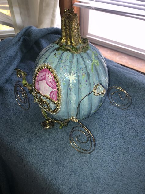 Cinderella pumpkin carriage Cinderella’s Carriage Pumpkin, Carriage Pumpkin Decorating, Cinderella's Carriage Pumpkin, Cinderella Carriage Pumpkin Decorating, Cinderella Pumpkin Decorating, Cinderella Pumpkin Carriage Painting, Cinderella Pumpkin Carriage Diy, Princess Pumpkin Decorating, Cinderella Pumpkin Painting