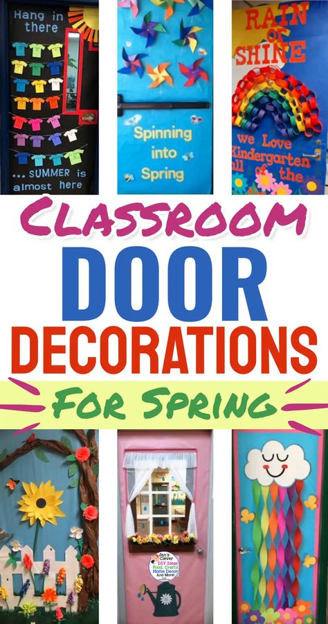 Easter Classroom Door, Classroom Door Decoration Ideas, Preschool Door Decorations, Kindergarten Door, Spring Classroom Door, Class Door Decorations, Classroom Door Decorating, Decorating For Easter, Preschool Door