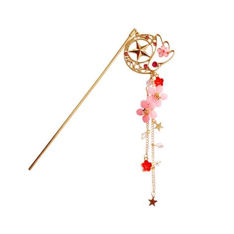 Sailor Moon Hair, Sakura Tattoo, Pelo Anime, Card Captor Sakura, Japanese Hair, Hair Accessories Pins, Chinese Hair, Anime Jewelry, Pin Hair