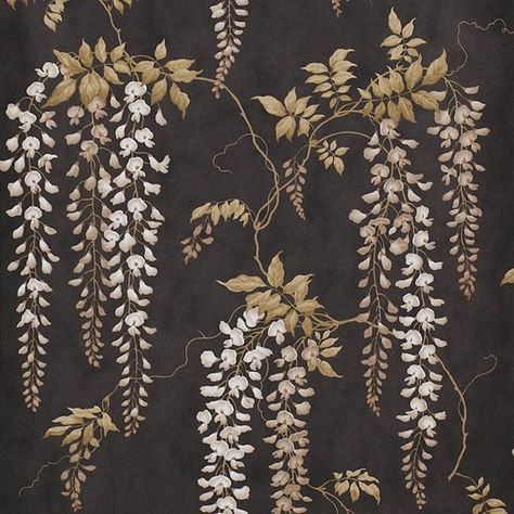 colefax-and-fowler-seraphina-black Colefax And Fowler, Japanese Screen, Wallpaper Rolls, Wallpaper Calculator, Wallpaper Online, Japanese Prints, Designers Guild, Home Wallpaper, Art Deco Design