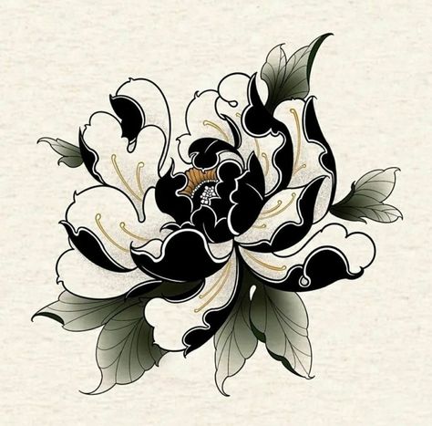 Japanese Peony Tattoo, Peony Flower Tattoos, Japanese Flower Tattoo, Traditional Tattoo Flowers, Flower Tattoo Drawings, Traditional Japanese Tattoos, Peonies Tattoo, Tattoo Portfolio, Japanese Tattoo Designs