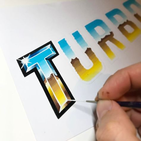 Sign Painting Lettering, Font Painting, Sign Writing, Lettering Styles, Graffiti Drawing, Airbrush Art, Types Of Lettering, Painted Letters, Pinstriping