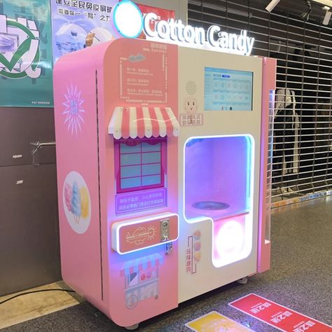 Making Cotton Candy, Candy Vending Machine, How To Make Marshmallows, Bubble Pack, Wood Supply, Colorful Clouds, Candy Floss, Candy Making, Bank Card